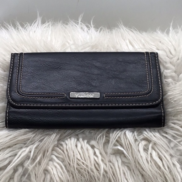 🌼3/$12🌼BUNDLE DEAL! Villager Black Wallet - Picture 1 of 6